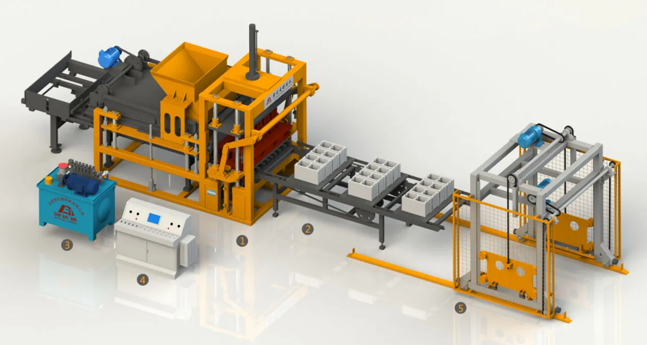 Автоматический вибропресс для пустотелых блоков JDT-QT4 (5)