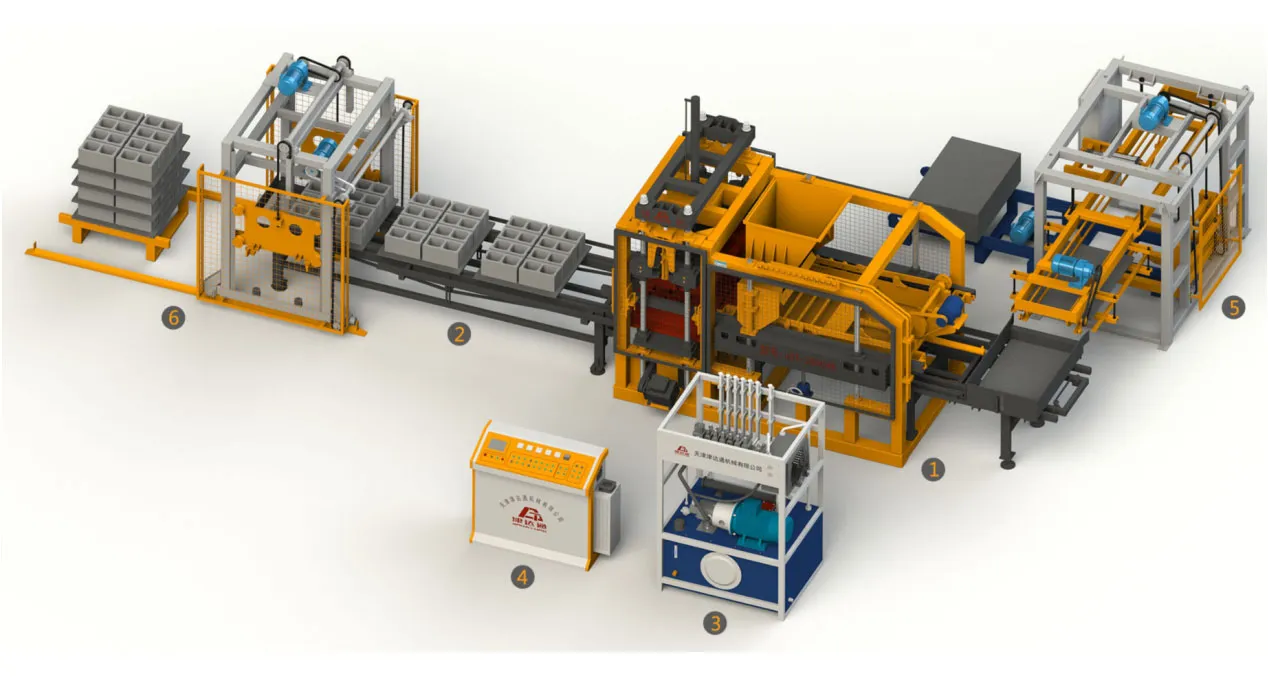 Вибропресс для пустотелых стеновых блоков JDT-2000H8 (5)