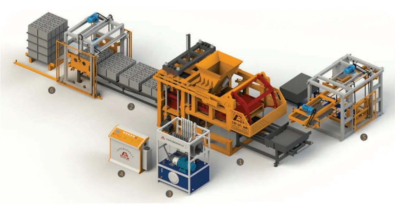Вибропресс для пустотелых стеновых блоков JDT-2000TK10 (5)