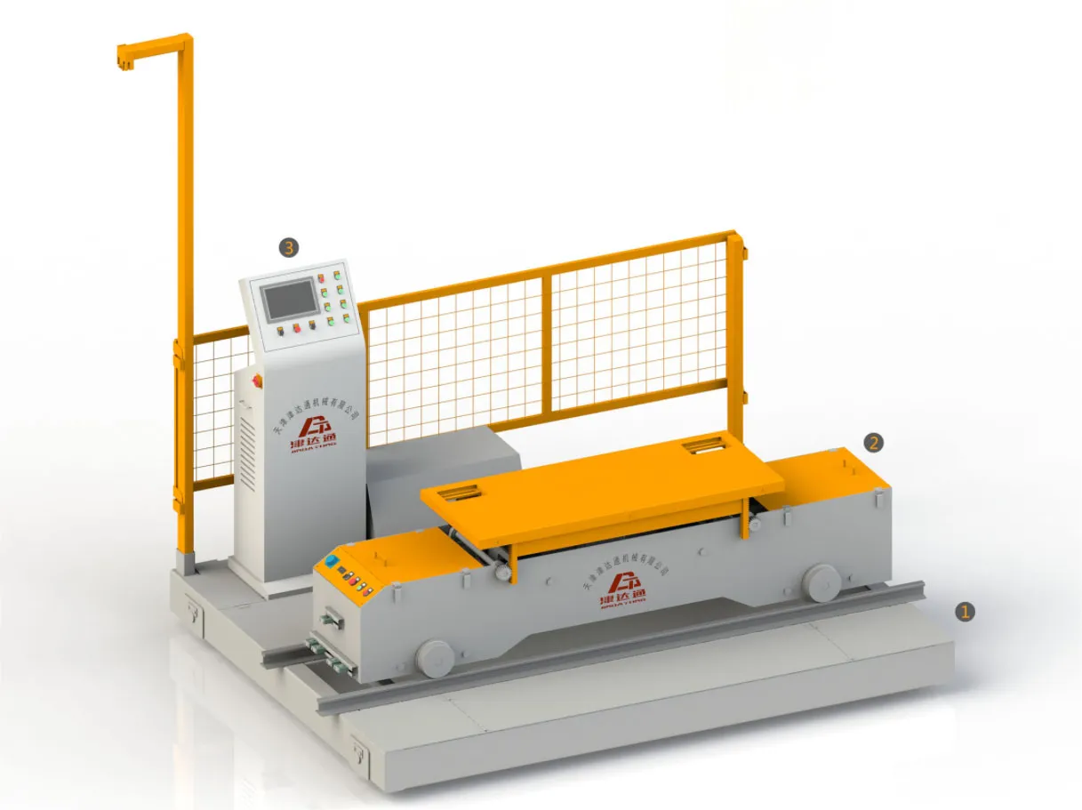 Одноярусный самоходный состав вагонеток для пропарочной камеры (2)