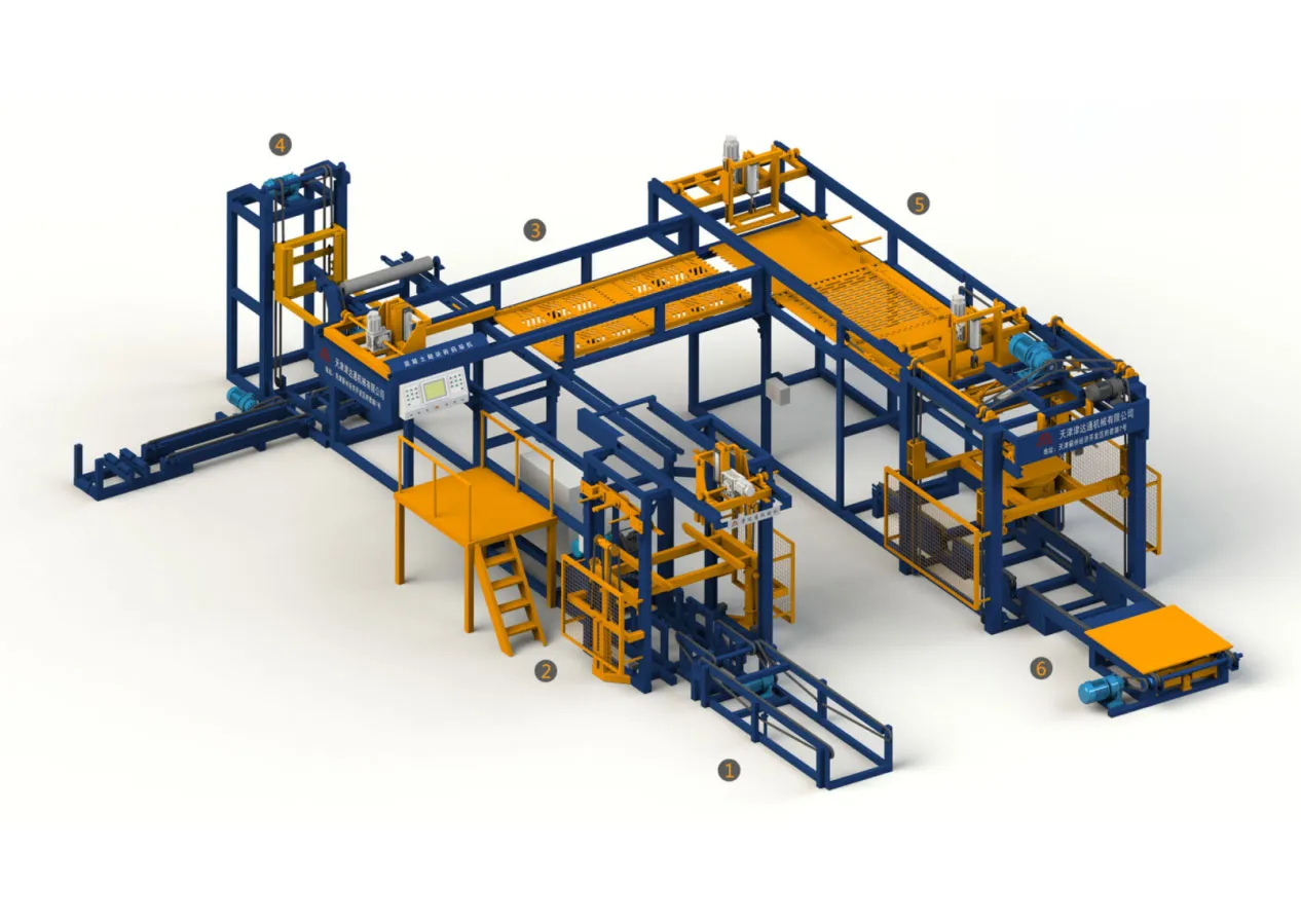 Паллетизатор для бетонных блоков — U-образная модель-t (1)
