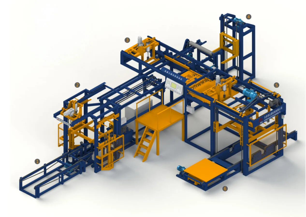 Паллетизатор для бетонных блоков — Т-образная модель-T (1)