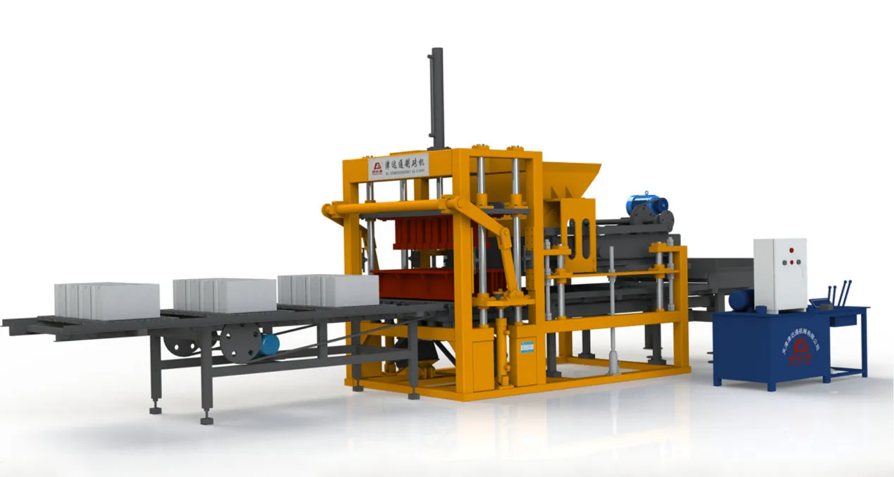 Полуавтоматический вибропресс для пустотелых блоков JDT-QT4 (4)