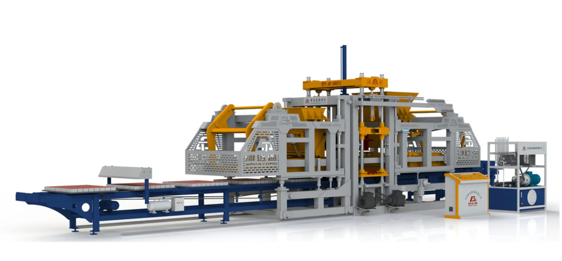 Формовочная машина для цветной тротуарной плитки JDT-3000T12 (4)