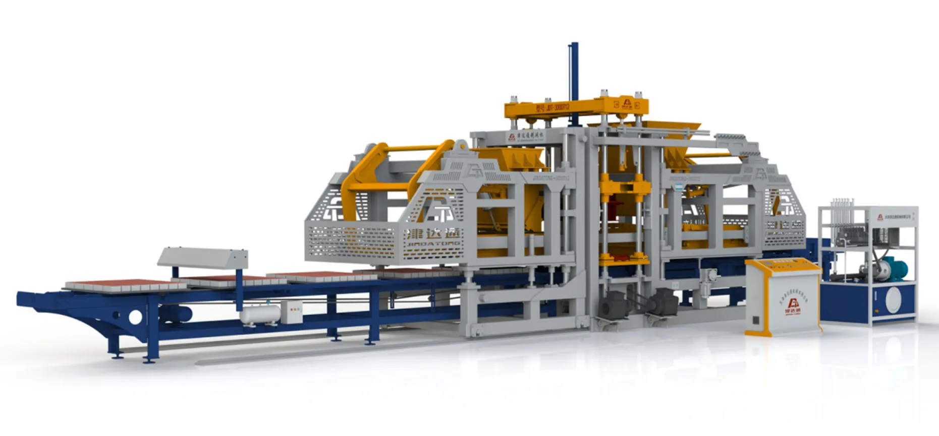 Формовочная машина для цветной тротуарной плитки JDT-3000T15 (4)