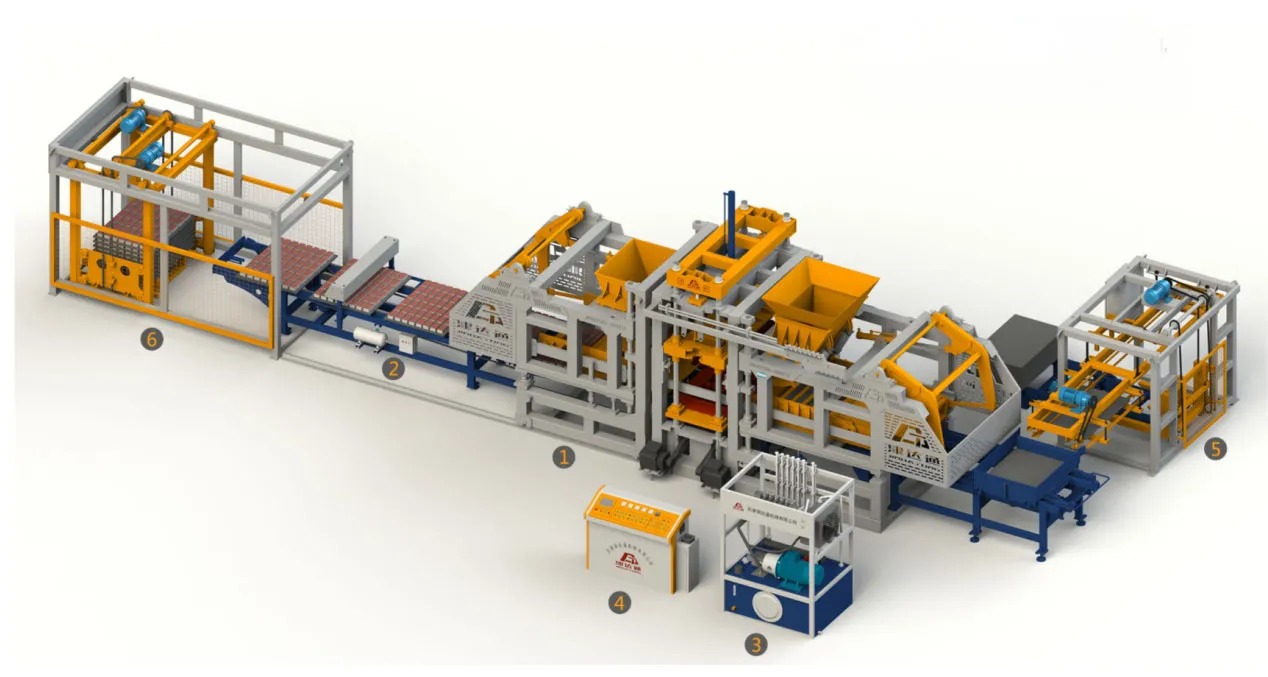 Формовочная машина для цветной тротуарной плитки JDT-3000T15 (5)