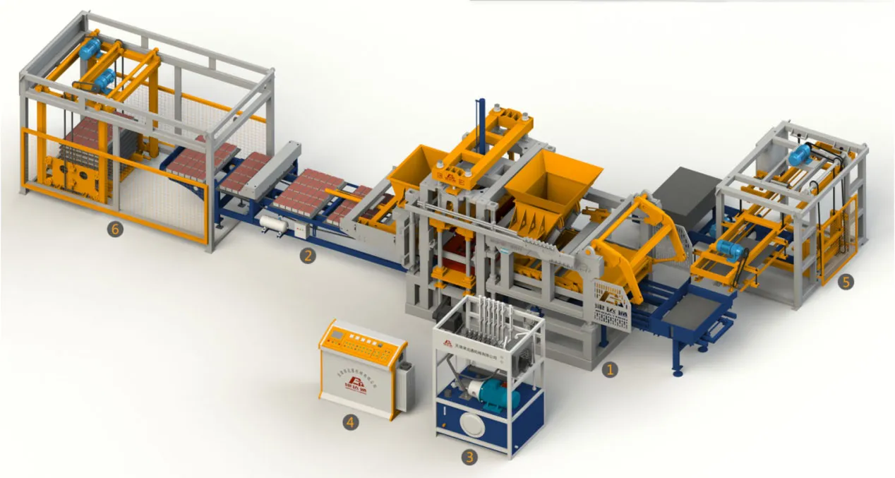 Формовочная машина для цветной тротуарной плитки JDT-3000T7-t (2)