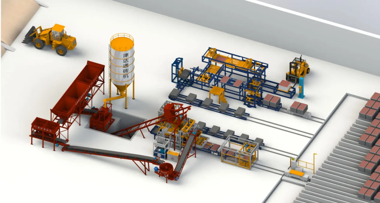 Формовочная машина для цветной тротуарной плитки JDT-3000T7-t (3)